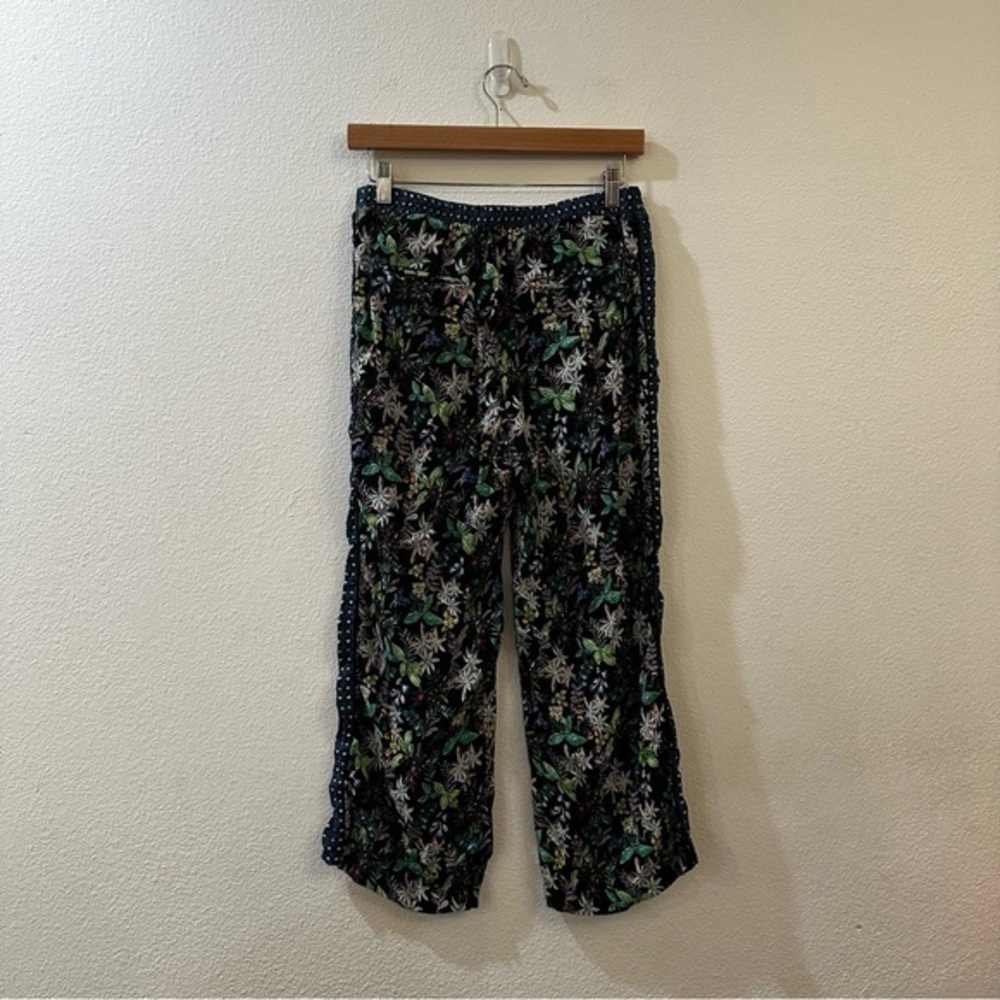 Anthropologie ett:twa Women's Rousseau Wide Leg Floral Crop Pants Size Small - Picture 6 of 10